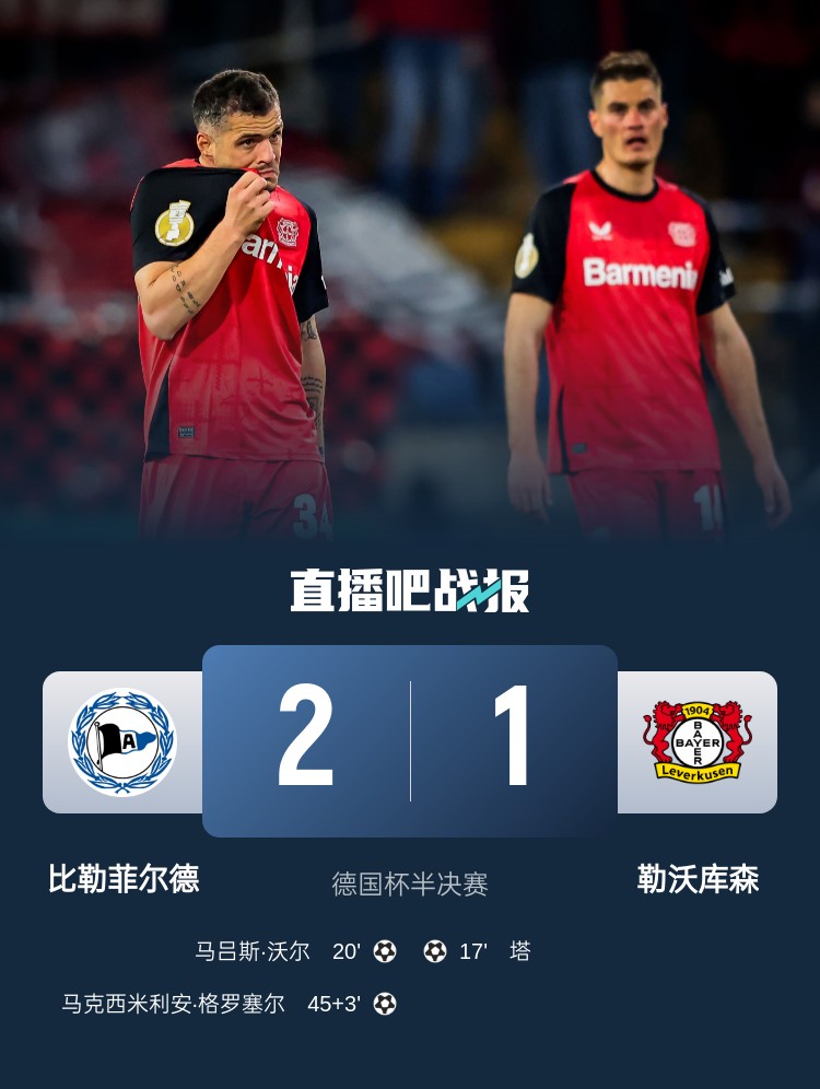 比勒菲爾德是史上第4支晉級德國杯決賽的德丙球隊(duì),此前3隊(duì)未奪冠